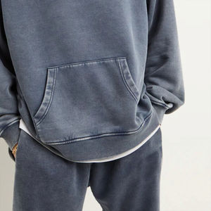 Sweat à capuche délavé à l'acide lourd de haute qualité Sweat à capuche vintage et ensemble de coton mélangé de base Conception personnalisée Sweat à capuche unisexe délavé à l'acide - Product Image 6