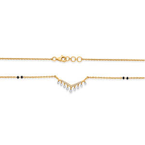 Collier en diamant avec pendentif élégant en forme de goutte - Product Image 4