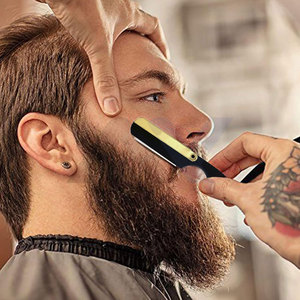 Vente chaude Rasoirs droits pour hommes Logo personnalisé Rasoirs de barbier Rasoir à bord droit Rasage de près Barbe Coupe Gorge Sécurité Shavette - Product Image 4