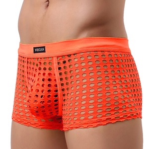 Calzoncillos Bóxer de Hombre de Alta Calidad, Transpirables, Antibacterianos, de Secado Rápido, de Algodón/Bambú, Color Sólido, Suaves, con Malla de Seda de Hielo Perforada - Product Image 2