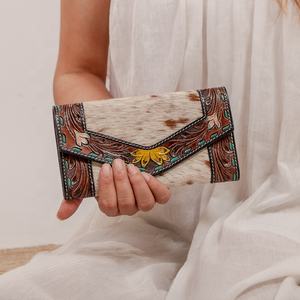 LW Luxury Vintage Ladies Handmade Portefeuille en cuir véritable Carte Passeport Holder Short Women's Waterproof Zipper Hasp Closure - Product Image 2