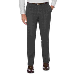 Pantalones de Vestir Modernos para Hombre Perry Ellis, Corte Moderno, Color Gris Jaspeado, Talla 40X32 - Product Image 1