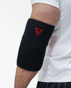 Codera de neopreno para levantamiento de pesas, soporte de compresión para codo, para entrenamiento con barra en gimnasio, press de banca, codera personalizada - Product Image 4