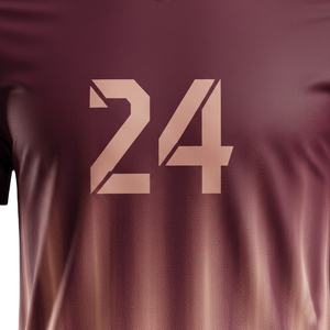 Uniforme de Fútbol Sublimado Personalizado 100% Poliéster, Conjunto de Camiseta y Pantalones Cortos con Degradado, Ropa Deportiva Transpirable para Hombres y Jóvenes - Product Image 5