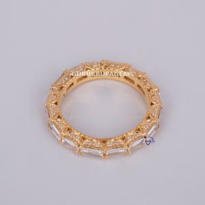 Conjunto de boda de compromiso de joyería elegante para mujer, banda de oro sólido de 14kt, accesorios de diamantes cultivados en laboratorio para mujer - Product Image 5