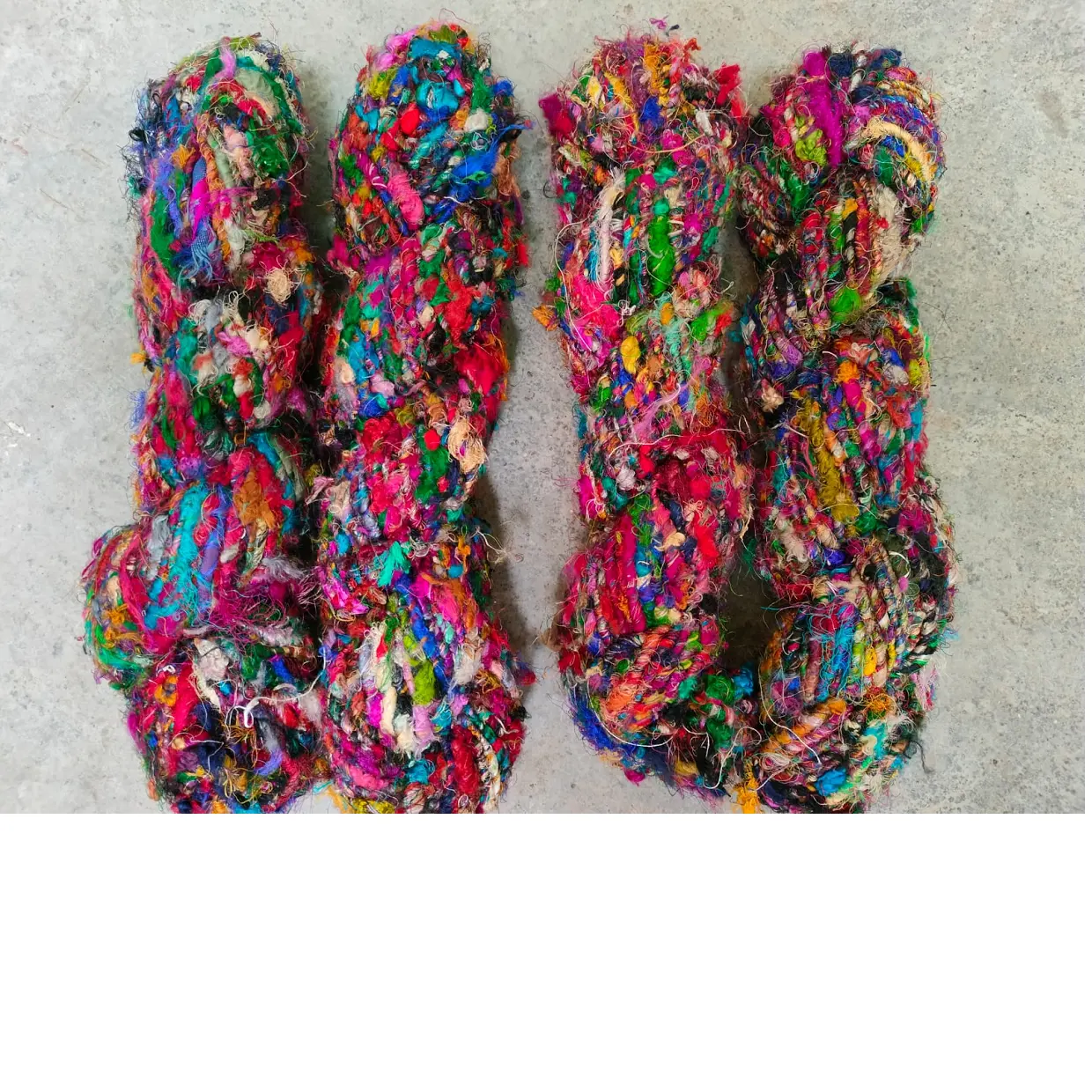 Hilo de seda de colores variados, hecho a medida, de fibra de seda, ideal para tiendas de arte y artesanía