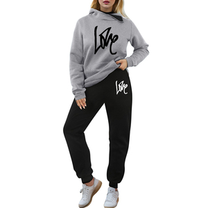 Ropa de invierno ligera unisex logotipo personalizado serigrafía transpirable patrón sólido chándales a bajo precio para hombres y mujeres - Product Image 5