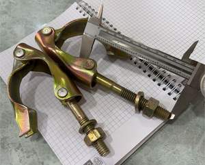 Collier de serrage pivotant en acier robuste pour échafaudage, 50×50 mm, coupleur pivotant pour tôle, conception industrielle, boulon en I en tailles 95 mm / 110 mm - Product Image 4