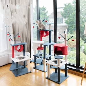 Grote Jongen Krabpaal Voor Katten Speelspeelgoed Grote Houten Kat Nest Krabber Met Sisal Touw - Product Image 3