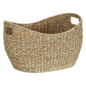 Eco Friendly Water <b>Hyacinth</b> <b>Basket</b> For Laundry Storage With Strong Handles And Rustic Home Decor Appeal - Product Image 6