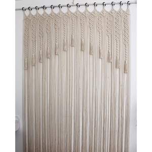 Handmade Bohemian Cotton Macram Wall <b>Curtain</b> Beautiful Shower <b>Curtain</b> for Wall Decoration - Product Image 1