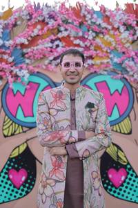 Bangalori jacquard kurta สำหรับเด็กผู้ชายเด็กผู้หญิงสีแดงงานปักลายดิจิตอลอินเดียวัสดุหน่วยความจำโพลีบริสุทธิ์สวมใส่แบบตะวันตกสำหรับเด็กผู้ชายเด็กผู้หญิง - Product Image 5