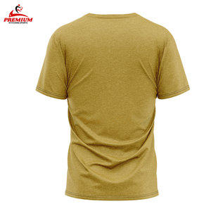 Venta al por mayor 100% puro algodón hombres camiseta personalizable manga corta verano corte suelto de talla grande colores sólidos de punto - Product Image 2
