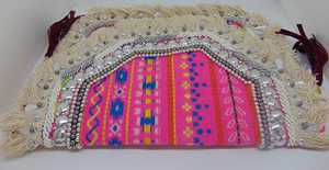 Bolso de mano de algodón de gran capacidad para mujer estilo bohemio hecho a mano, bandolera bordada Vintage, portátil - Product Image 5