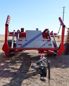 Semirremolque de chasis de contenedor esquelético de 20 pies, remolque de transporte agrícola de acero - Product Image 2