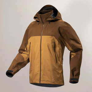 Veste souple imperméable pour hommes pour les sports de plein air, la randonnée et la course avec capuche et coupe-vent Méthode de tissage non tissé - Product Image 4