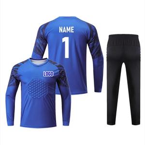 Ensemble de maillots de football de gardien de but pour adultes et enfants uniforme de gardien de but pour hommes avec chemise et pantalon Shorts vêtements de football - Product Image 2