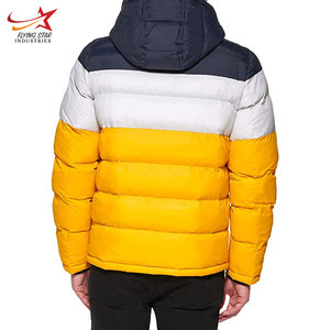 Chaqueta acolchada de invierno para hombre de alta calidad con cuello levantado y colocación de logotipo frontal resistente al agua personalizada de alta calidad - Product Image 2