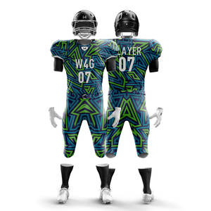 Uniformes de Fútbol Americano para Adultos, Hechos en Fábrica, de Alta Calidad, con Protección UV, Impresión por Transferencia de Calor, Transpirables, Tallas Grandes, Venta al Por Mayor - Product Image 4