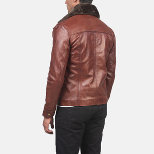 Blouson aviateur B3 de qualité supérieure |   Manteau aviateur en peau de mouton |   Blouson aviateur en cuir pour homme, col montant, antibactérien, OEM ODM - Product Image 6