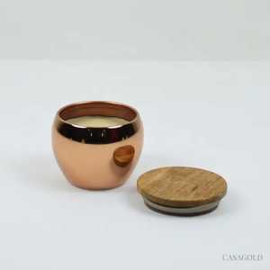 ภาชนะใส่เทียนขี้ผึ้งถั่วเหลืองหรูหราแบบสั่งทำที่ใส่เสาโลหะที่สง่างามขวดดีบุกเปล่ามีกลิ่นหอมสำหรับตกแต่งบ้าน - Product Image 2