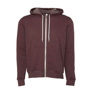 Veste décontractée à fermeture éclair complète pour hommes avec poches, manches longues, sweats à capuche avec cordon de serrage, sweatshirts à capuche Bella en toile - Product Image 3