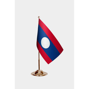 Drapeaux de bureau personnalisés du Laos, impression numérique, nylon, plastique, polyester, vinyle, soie, mât de drapeau en aluminium, drapeaux de jardin, drapeaux automobiles, drapeaux avec logo personnalisé - Product Image 2