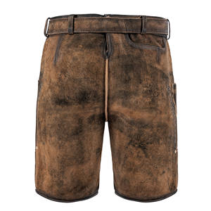 Nuevo 2025 alta calidad bávaro corto Lederhosen gamuza cabra cuero Oktoberfest hombres traje tradicional bávaro Lederhosen estilo - Product Image 2