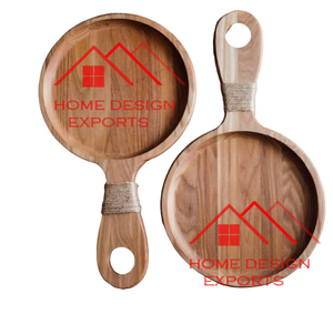Support à pizza en bois de manguier pour servir des pizzas décoratives dans les restaurants et les hôtels - Product Image 3