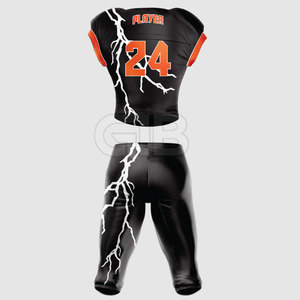 Uniforme de football américain respirant personnalisé, de haute qualité, 100% polyester, service OEM du Pakistan - Product Image 3