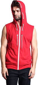 Unique design long sleeves customized <b>sleeveless</b> <b>hoodie</b> OEM OMD service custom hoodies - Product Image 5