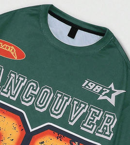 เสื้อยืดผู้ชายผ้าคอตตอนเนื้อนุ่ม ระบายอากาศได้ดี เป็นมิตรกับสิ่งแวดล้อม ทรงปกติ พิมพ์ลาย DTF สำหรับผู้ชายที่รักแฟชั่น - Product Image 4