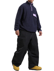 Personalizado suelto Hip Hop al aire libre Cargo Pantalones de esquí Hombres Multi bolsillo estilo holgado Transpirable Invierno Streetwear Pantalones - Product Image 3