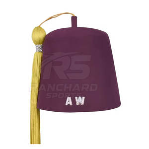 Chapeau Fez Shriner maçonnique traditionnel, chapeau Fez maçonnique traditionnel avec broderie, chapeau Fez maçonnique - Product Image 3