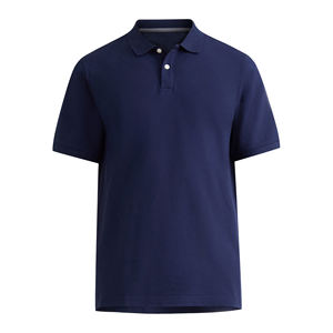 Polos de lujo para hombre, camiseta Vintage de gran tamaño 100% de algodón de manga corta con cuello estampado en blanco, camiseta Polo de punto de secado rápido - Product Image 1