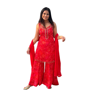 Conjunto Sharara Premium de 3 Piezas para Mujer, Kurta Sharara Tradicional con Dupatta, Colores Personalizados y Pedidos al por Mayor al Mejor Precio - Product Image 1