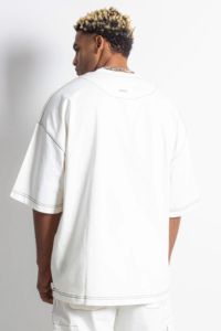 Camisetas de hombre de alta calidad 100% algodón, camisetas bordadas y estampadas, camiseta oversize de cuello redondo, jersey teñido, camiseta oversize para hombre - Product Image 2