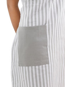 100% Cotton Yarn-Dyed Bib <b>Apron</b> Grey Waist Bib for Food Cooking Salon Barber Garden BBQ PE LDPE PU <b>PVC</b> Denim Fabric Polyester - Product Image 5