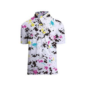 Polo para hombre de poliéster 100% con logotipo de impresión bordado personalizado de negocios - Product Image 6