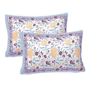 Pink Floral Print 240 TC 100% Cotton Double <b>Bed</b> Sheet Set with 2 Pillow Covers King Size for Home Hotel Use 3 <b>4</b> <b>6</b> Pcs Available - Product Image 3