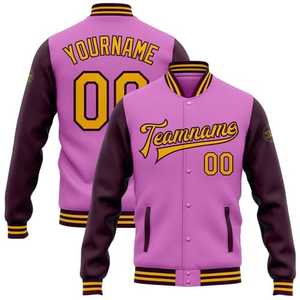 Chaqueta universitaria personalizada OEM, mezcla de lana de alta calidad, prendas de vestir exteriores Letterman para ropa deportiva de equipo universitario o aspecto de moda urbana - Product Image 3