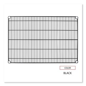 Alera ALESW583624BL Industrial 36 Pulgadas X 24 pulgadas Estanterías de Alambre Negro, 2 Piezas/Caja, para Cocina, Material Metálico Resistente - Product Image 6