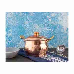 Pot de service en cuivre écologique de haute qualité nouveau Design plats de service à la maison Type de plaque plat de riz pour les fêtes exportées 50pcs - Product Image 3