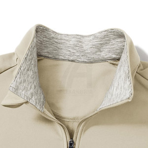 Pull à col montant, manches longues, respirant, confortable, en spandex et polyester - Product Image 4