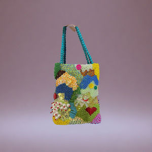 Handmade Bohemian Style Floral Beaded <b>Purse</b> Durable Eco-Friendly Evening Gift with Colorful Flower Embroidery Durable Stylish - Product Image 4