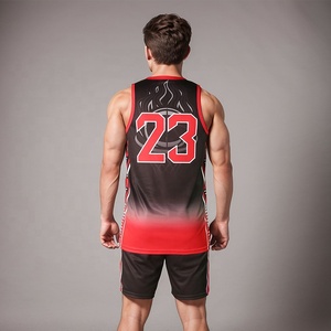 Tenues de basketball professionnelles respirantes grande taille, personnalisables par sublimation intégrale, 100 % polyester, tailles sur mesure pour - Product Image 5