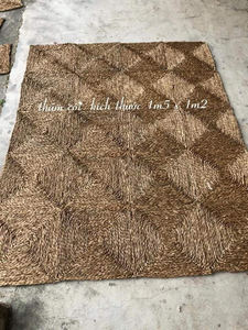 Alfombra de algas marinas tejida a mano con textura duradera, perfecta para villas, apartamentos y decoración comercial del hogar. - Product Image 2