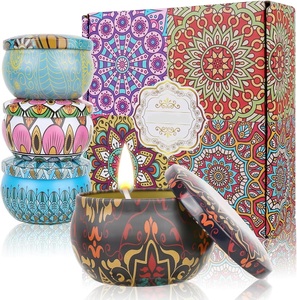 Tarro de fragancia de cera de soja a granel de metal impreso con tapa Impresión de diferentes colores para cualquier ocasión regalos - Product Image 5