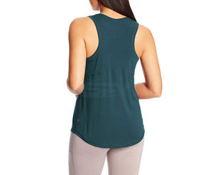 เสื้อกล้ามเล่นกีฬาของผู้หญิงเสื้อกล้ามระบายอากาศได้ดีแขนกุดออกแบบให้สวมใส่สบายสำหรับวิ่งโยคะยิมฟิตเนสและออกกำลังกาย - Product Image 2