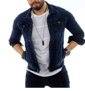แบรนด์แฟชั่นสตรีทสไตล์สุดเท่ ผ้าเดนิมฮิปฮอปแบบฟอก แจ็คเก็ตเดนิมสั่งทำพิเศษสำหรับผู้ชาย เสื้อแจ็คเก็ตผู้ชาย - Product Image 1